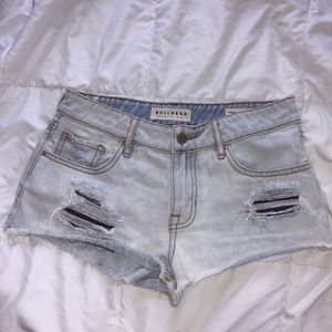 Bullhead low rise denim shorts